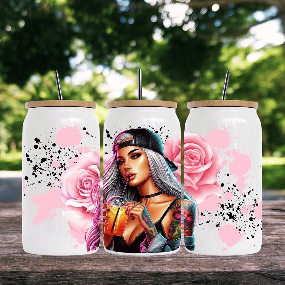 16 oz CAN TUMBLER WITH BAMBOO LID